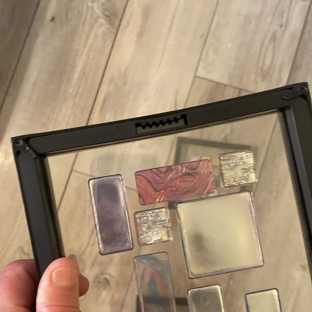 3 Boho 6 x 6 Glass Hanging Tiles